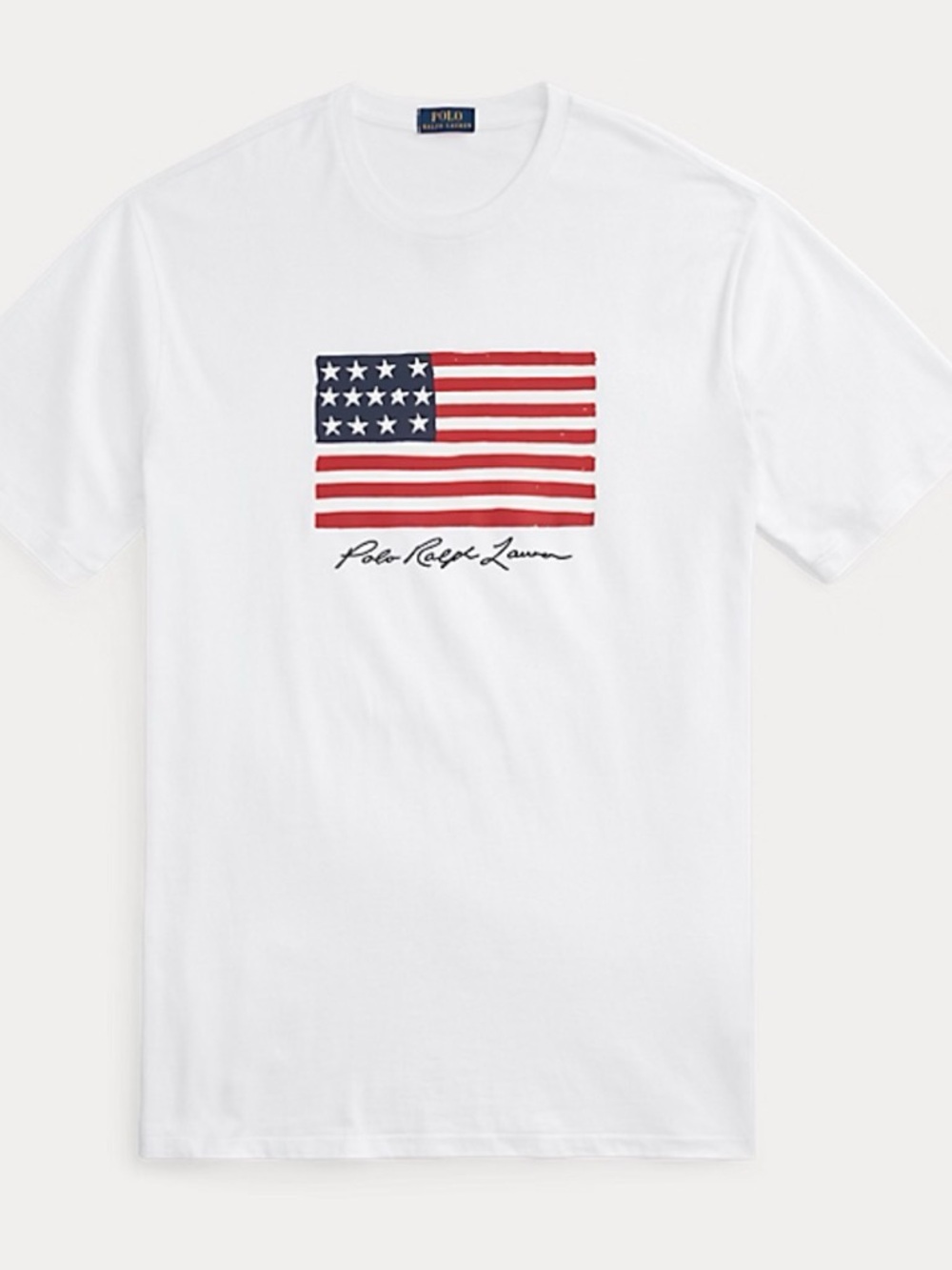Polo Ralph Lauren Flag Tee Shirt Americana Casual Classic Fit Men’s Size Large - Picture 5 of 9